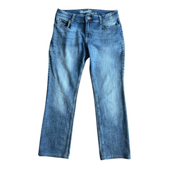Wrangler Women's Straight Leg Blue Jeans Size 11x32 - Picture 2 of 9